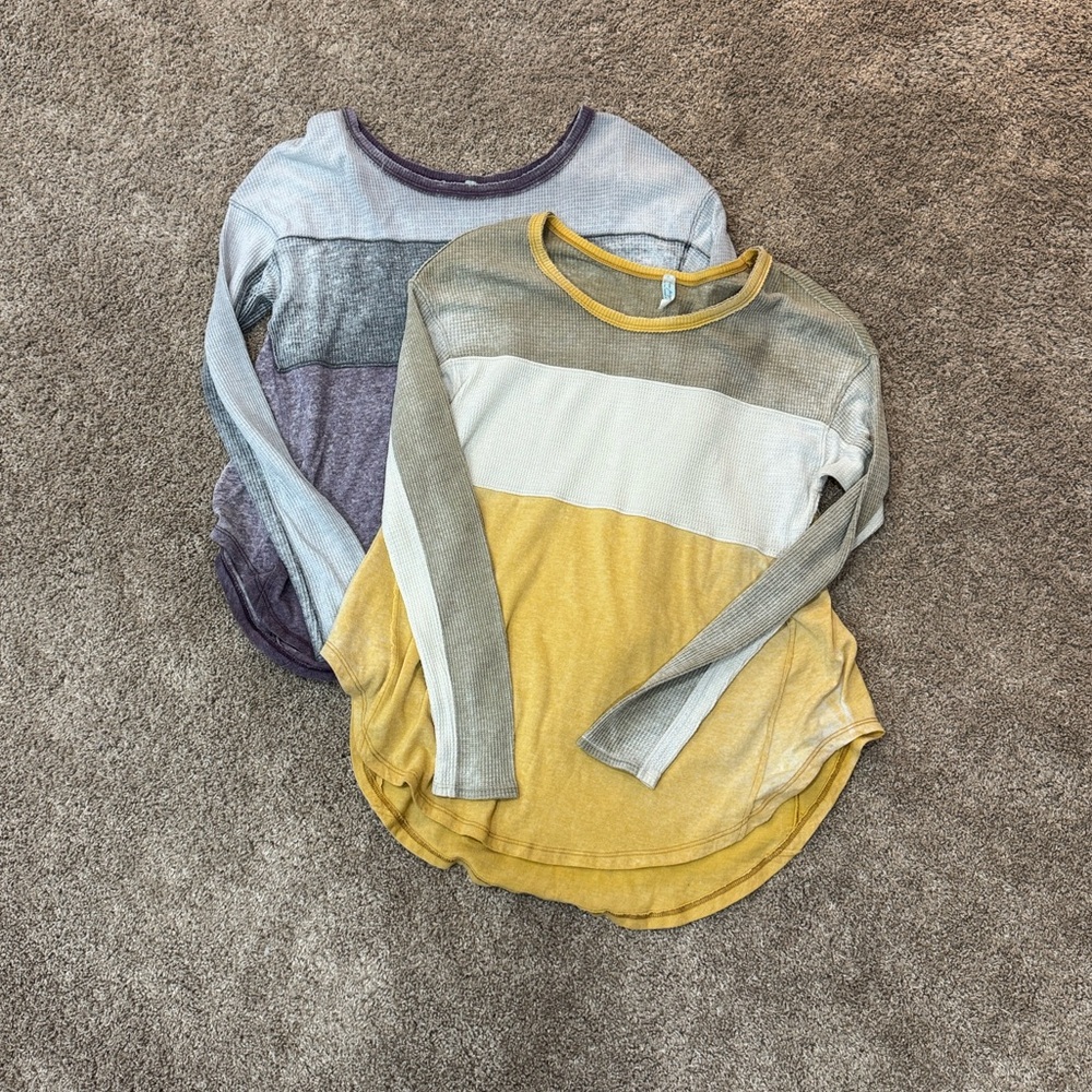 Free People Long Sleeve Thermal Tops Bundle (2) – Size S